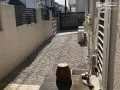 不要な植栽を撤去してすっきりした犬走り