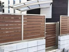 景観にも配慮した目隠しフェンス[施工後]