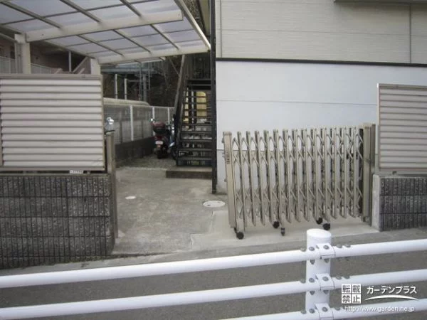 No.15644 間口を広げて入りやすくした駐輪スペースリフォーム工事[施工後]
