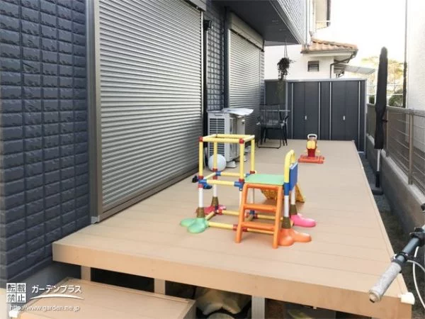 No.15648 より広々と快適に過ごせるウッドデッキの拡張工事[施工後]
