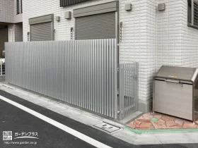 道路に面するお庭を囲って安全に[施工後]