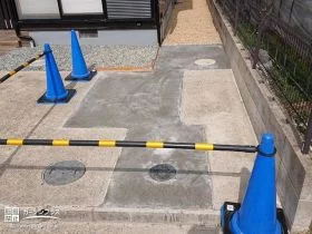 浄化槽解体・排水管接続工事[施工後]