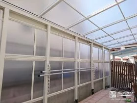 お庭を覆う大きなテラス屋根[施工後]