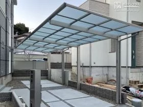 縦連棟タイプのカーポート[施工後]