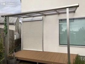 雨の日もデッキに出られるテラス屋根[施工後]