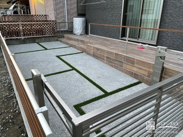 スタンプコンクリート 階段の外構施工例一覧 外構工事のガーデンプラス