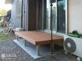 お庭をのんびり眺められるウッドデッキ設置工事