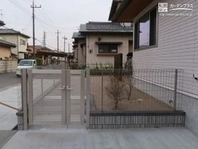 主庭の安全性を高めるフェンスと門扉[施工後]