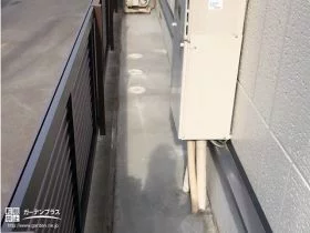 犬走りをメンテナンスしやすい土間コンクリート舗装に[施工後]