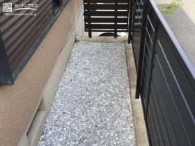 生垣跡の雑草対策[施工後]