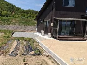 建物まわりを雑草対策[施工後]