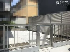 ローメンテナンスで清潔なコンクリートテラスのお庭[施工後]