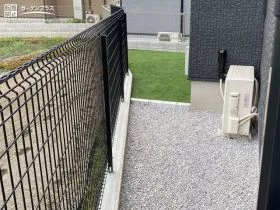 境界フェンスを設置して安全に遊べるお庭に[施工後]