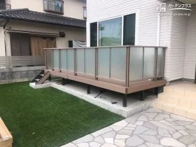 採光性の高い目隠しパネル[施工後]