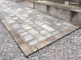 疑似目地を施されたブロック[施工後]