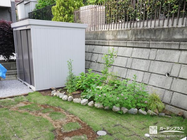 すっきりお庭収納 土間コンクリートの外構施工例一覧 外構工事のガーデンプラス