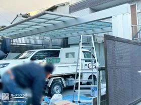 スタイリッシュなカーポートの設置[施工後]