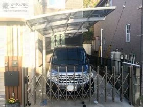 カーポートやカーゲートを設置した駐車スペース[施工後]