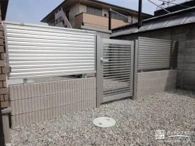 プライバシーを守り出入りもしやすい門扉設置工事[施工後]