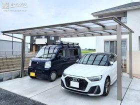 毎日乗り降りしやすい駐車スペース[施工後]