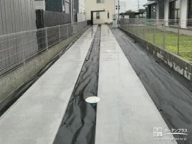 お車が通る長いアプローチ[施工後]