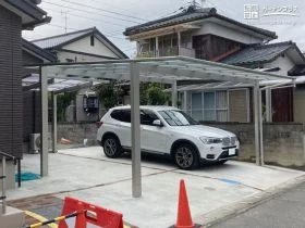 駐車スペースと駐輪スペース[施工後]