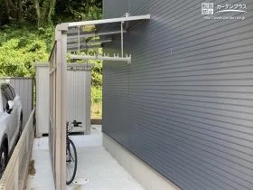 雨風を防ぎ幅広く活用出来るストックヤード[施工後]