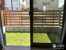 主庭とお家の中を守る目隠しフェンス設置工事[施工後]