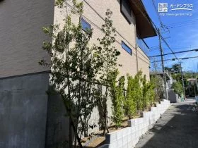 街並みを彩る植栽スペース[施工後]