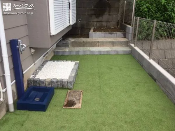 No.17601 お庭を清潔に保てるようわんちゃんのトイレ場を設置した外構工事[施工後]