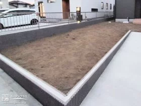 DIYが楽しめるように下地をしっかり作ったお庭[施工後]
