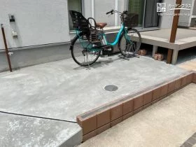 自転車を安定して停められる駐輪スペース[施工後]