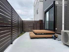 圧迫感のない目隠しフェンス[施工後]