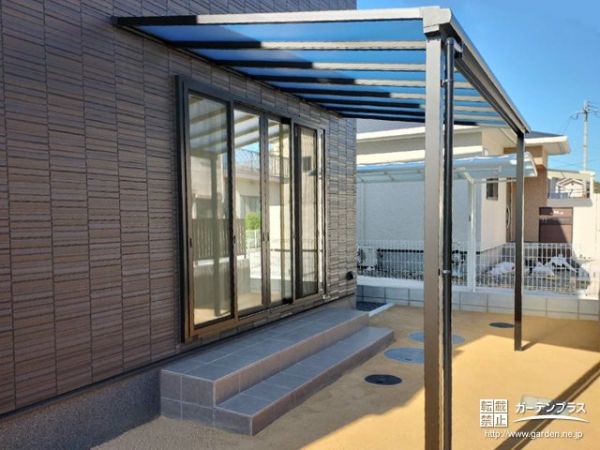 エクステリア商品「テラスVS F型 テラスタイプ 単体」-LIXILテラス屋根 | 外構工事のガーデンプラス