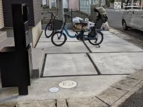 スリットを入れた駐車スペース[施工後]