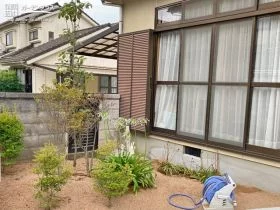 お庭を明るく彩る植栽[施工後]