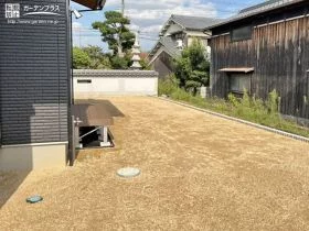 防草シート敷設のための主庭整地[施工後]