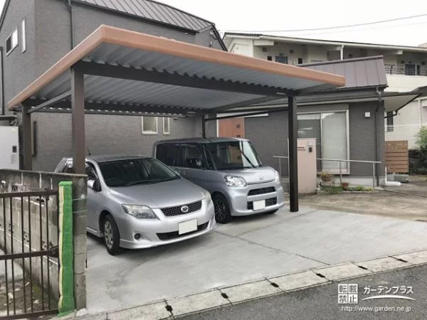 完成した駐車スペース