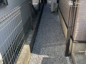 防草シートが雑草の生長を抑制[施工後]
