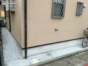 駐輪スペースとしても活用出来る道路側犬走り[施工後]