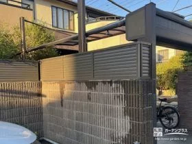 塀の上に目隠しフェンスをプラス[施工後]