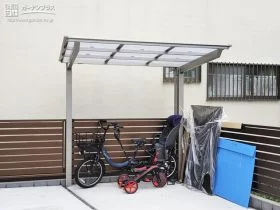 ご家族の自転車を守るサイクルポート[施工後]