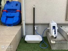 掃除に役立つ立水栓