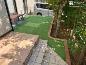 一年中すっきりした緑のお庭[施工後]
