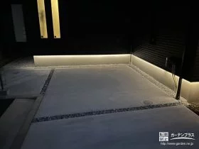 照明で事故を防ぐ東側駐車スペース[施工後]