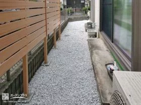 雨が降っても水たまりができにくいお庭に[施工後]
