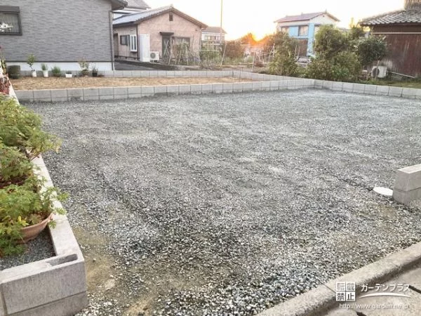 No.18313 空きスペースを有効活用した菜園スペースと駐車スペース設置工事