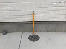 イエローカラーの立水栓[施工後]