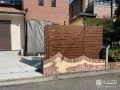 道路沿いのお庭を守る目隠しフェンス