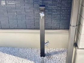 掃除や洗車など便利に使える立水栓[施工後]